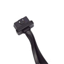 OBD 2 OBD II 8Pin To 16Pin Dual Y Flat Thin Diagnostic 35cm Cable Adapte