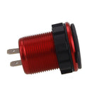 Car Motorcycle 5V 2.1A+1A Dual USB Power Chargers With LED Voltmeter Red