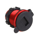 Car Motorcycle 5V 2.1A+1A Dual USB Power Chargers With LED Voltmeter Red
