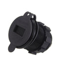 Car Motorcycle 5V 2.1A+1A Dual USB Power Chargers W/ Red LED Voltmeter Black