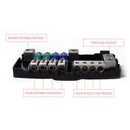 4 Ways Car Audio ANS Fused Power Distribution Block 2x 0/2GA IN 4x 4/8GA OUT