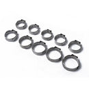100x Universal Stainless Steel Single Ear Hydraulic Fuel Hose Clamps O Clips 10 Kinds