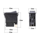 Truck Boat Auto 2-Pole Rocker Switch Toggle Switch Knob Toggle Switch