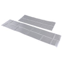 4x 3D Carbon Fiber Car Door Pedal Plate Sill Scuff Cover Anti Scratch Gray