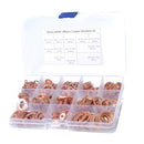 Pack of 280 Oil Brake Line SAE Copper Crush Washers Flat Rings for Universal M5x9x1mm~M20x26x1.5mm