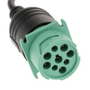 9 Pin Male To 16 Pin Female OBD II Adapter Diagnostic Cable For Diesel Truck