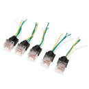 5Pcs Car Relay & Socket Holder Waterproof 80A AMP 4-Pin SPST Wire 12V