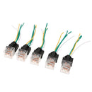 5Pcs Car Relay & Socket Holder Waterproof 80A AMP 4-Pin SPST Wire 12V