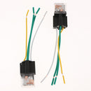 5Pcs Car Relay & Socket Holder Waterproof 80A AMP 4-Pin SPST Wire 12V