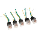 5Pcs Car Relay & Socket Holder Waterproof 80A AMP 4-Pin SPST Wire 12V