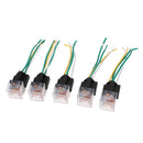 5Pcs Car Relay & Socket Holder Waterproof 80A AMP 4-Pin SPST Wire 24V