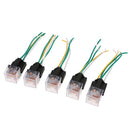 5Pcs Car Relay & Socket Holder Waterproof 80A AMP 4-Pin SPST Wire 24V