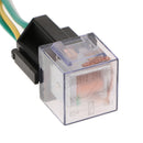 5Pcs Car Relay & Socket Holder Waterproof 80A AMP 4-Pin SPST Wire 24V