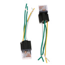 5Pcs Car Relay & Socket Holder Waterproof 80A AMP 4-Pin SPST Wire 24V