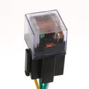 5Pcs Car Relay & Socket Holder Waterproof 80A AMP 4-Pin SPST Wire 24V