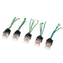 5Pcs Car Relay And Socket Waterproof 80A AMP 5-Pin SPDT 5 Wire 18/16AWG 12V