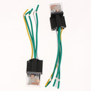 5Pcs Car Relay And Socket Waterproof 80A AMP 5-Pin SPDT 5 Wire 18/16AWG 12V