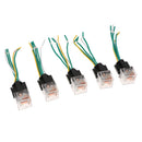 5Pcs Car Relay And Socket Waterproof 80A AMP 5-Pin SPDT 5 Wire 18/16AWG 12V