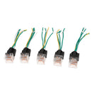 5Pcs Car Relay And Socket Waterproof 80A AMP 5-Pin SPDT 5 Wire 18/16AWG 12V