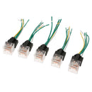 5Pcs Car Relay And Socket Waterproof 80A AMP 5-Pin SPDT 5 Wire 18/16AWG 24V
