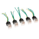 5Pcs Car Relay And Socket Waterproof 80A AMP 5-Pin SPDT 5 Wire 18/16AWG 24V