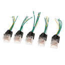 5Pcs Car Relay And Socket Waterproof 80A AMP 5-Pin SPDT 5 Wire 18/16AWG 24V