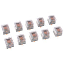 10Pcs Car 24V 80A 80 AMP Transparent SPST Relay 4Pin 4P Relays