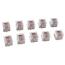 10Pcs Car 24V 80A 80 AMP Transparent SPST Relay 4Pin 4P Relays