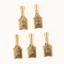 50Pcs Copper Terminals Wire Female Spade Connector Brass Crimp Terminal