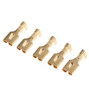 50Pcs Copper Terminals Wire Female Spade Connector Brass Crimp Terminal