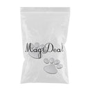 3D Pet Animal Paw Sticker Footprints Decor For Car Truck Silver