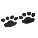 3D Pet Paw Sticker Footprints Decor For Car Body Protector Black