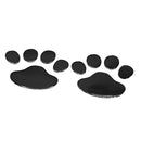 3D Pet Paw Sticker Footprints Decor For Car Body Protector Black