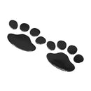 3D Pet Paw Sticker Footprints Decor For Car Body Protector Black