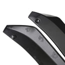 2 Pieces Car Rear Bumper Lip Skirt Protector Splitter Body Spoiler Black