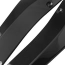 2 Pieces Car Rear Bumper Lip Skirt Protector Splitter Body Spoiler Black