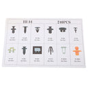 240 Pieces Car Push Pin Rivet Clips with Storage Case for Toyota Honda