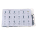 830 Pieces 18 Sizes Push Pin Rivet Retainer Trim Moulding Clips for Ford Nissan
