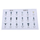 830 Pieces 18 Sizes Push Pin Rivet Retainer Trim Moulding Clips for Ford Nissan