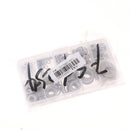 400Pcs Plated Steel Flat Washers Set 8 Size - M2 M2.5 M3 M5 M6 M8 M10