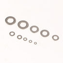 400Pcs Plated Steel Flat Washers Set 8 Size - M2 M2.5 M3 M5 M6 M8 M10