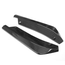 Pair Car Body Rear Bumper Spoilers Lip Splitter Kit Protectors Moulding Trim Made of Durable PP