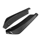Pair Car Body Rear Bumper Spoilers Lip Splitter Kit Protectors Moulding Trim Made of Durable PP