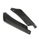 Pair Car Body Rear Bumper Spoilers Lip Splitter Kit Protectors Moulding Trim Made of Durable PP