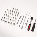 46pcs Screwdriver Sockets 1/4" DR Auto Car Repair Tool Ratchet Wrench Kits