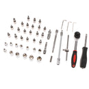 46pcs Screwdriver Sockets 1/4" DR Auto Car Repair Tool Ratchet Wrench Kits
