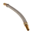 Truck Car 250mm Flexible Braided Wheel Twin Tyre Valve Extension Adapter