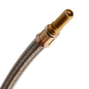 Truck Car 250mm Flexible Braided Wheel Twin Tyre Valve Extension Adapter