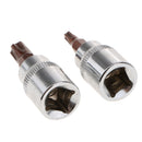 9Pcs Socket End Multi-tooth XZN 1/4 M4-M5-M6 3/8 M8-M10-M12 1/2 M14-M16