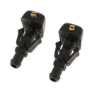 2 Pieces Car Front Windshield Washer Wiper Fluid Spray Jet Nozzles For Ford
